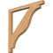 Ekena Millwork Funston Block Smooth Bracket, Western Red Cedar, 3 1/2"W x 48"D x 48"H BKT04X48X48FST05SWR - alternate 1